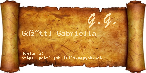 Göttl Gabriella névjegykártya